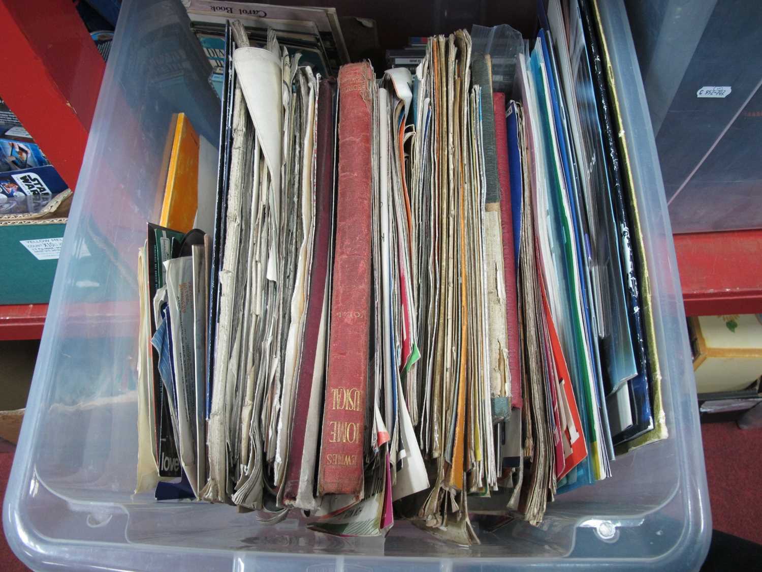 Lot 1022 - A large collection of sheet music and books to...