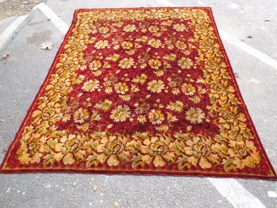 Lot 1626 - A Large Victorian Decorative Velour Table...