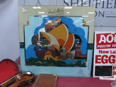 Lot 1395 - A 1930's Art Deco Mirror, from the window of a...