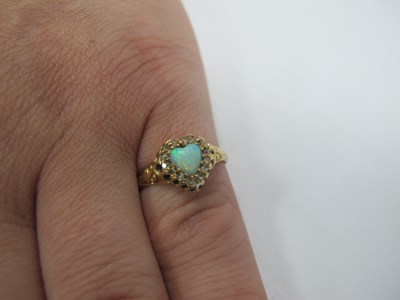 Lot 35 - A Victorian 18ct Gold Opal and Diamond...