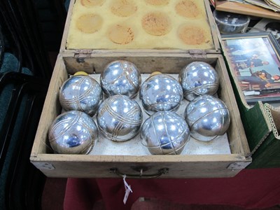 Lot 1466 - A Set of Eight 'Boules' and Two Marker Balls,...
