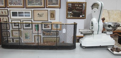 Lot 1414 - XIX Century Wire Spark Guard, with brass top...