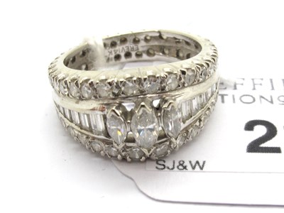 Lot 219 - Harold Freeman; A Modern American Diamond Set...