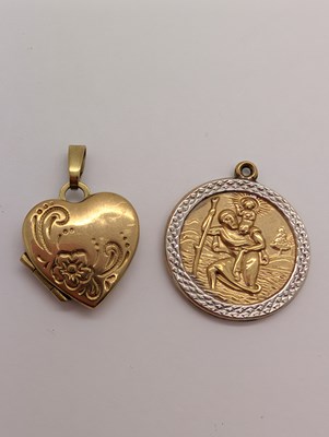 Lot 68 - A 9ct Gold Heart Shaped Locket Pendant, of...