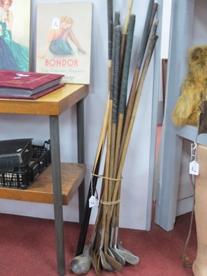 Lot 1487 - W. Winton Hickory Shaft Golf Club, and other...