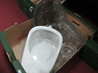 Lot 1084 - Ironstone The New Slipper Bed Pan, glassware:-...