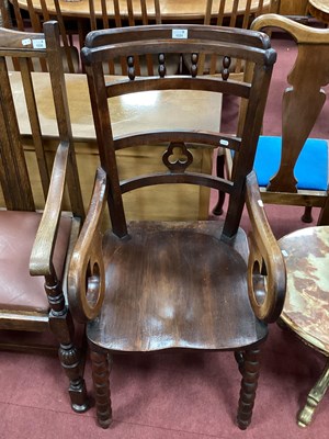 Lot 1531 - A Victorian High Back Parlour Chair, with...