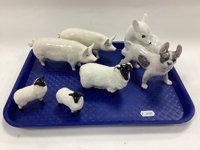 Lot 1190 - Beswick 'Ch. Wall Queen' and 'CH Wall Champion...