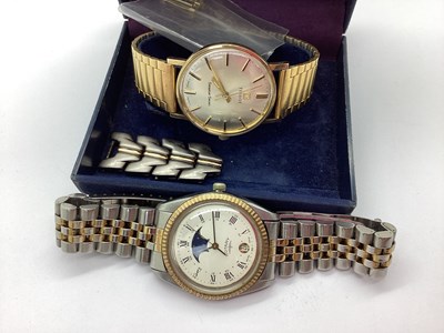 Lot 175 - Tissot; Seastar Seven; A 9ct Gold Cased Gent's...