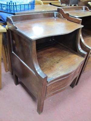 Lot 1496 - A XIX Century Mahogany Serpentine Shaped...