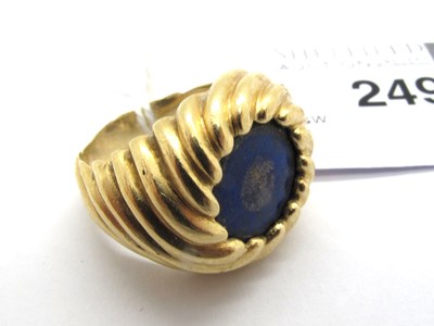Lot 249 - A Stone Set Abstract Style Ring, the circular...