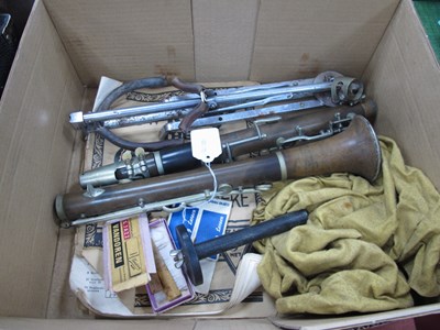 Lot 1427 - Clarinet with Nickel Mounts, 29702 stamped to...