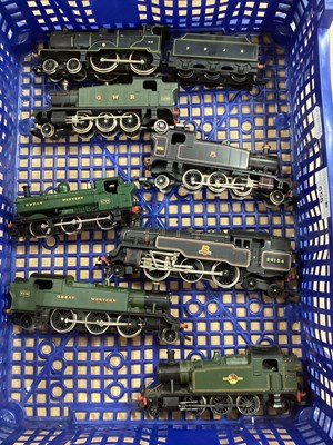 Lot 555 - Seven OO Gauge Steam Locomotives by Hornby,...