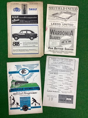 Lot 880 - Leeds United Programmes, 66-7 away at D.W.S,...