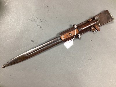 Lot 491 - Swedish M1914 Mauser Bayonet, Scabbard and...