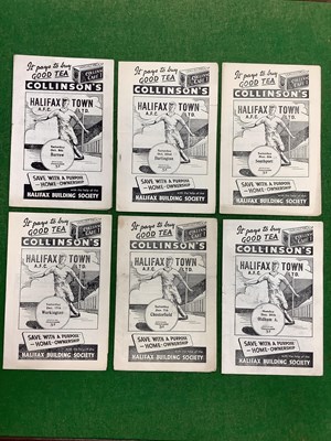 Lot 699 - Halifax Town Programmes 55-6 v. Barrow,...
