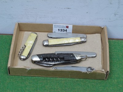 Lot 1334 - Wostenholm 1XL Oil The Joints Stag Handled...
