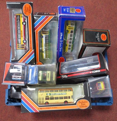 Lot 366 - Ten diecast model buses by EFE, Corgi to...