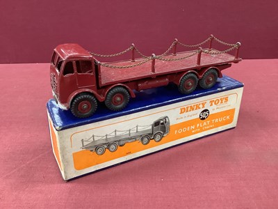 Lot 760 - Dinky Supertoys No 505 Foden Flat Truck with...