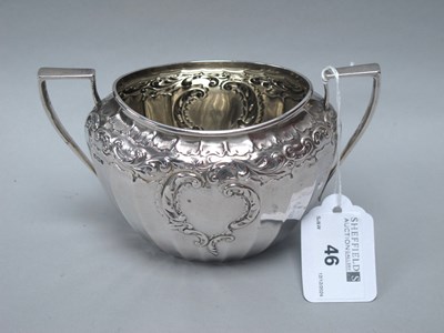 Lot 46 - A Victorian Hallmarked Silver Twin Handled...