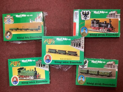 Lot 384 - Five unbuilt Rai-Mo HO gauge kits, including...