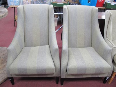 Lot 1601 - Pair of Ensemble of London Easy Chairs,...
