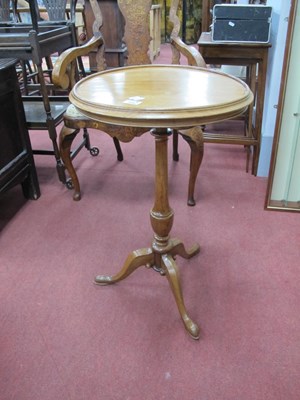 Lot 1650 - Circular Topped Wine Table, on turned pedestal...