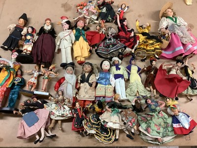 Lot 1417 - Over Thirty Costume Dolls, to include Roldan,...