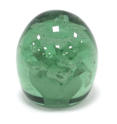 Lot 1025 - A Late XIX Century Green Glass Dump...