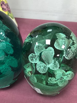 Lot 1015 - Two Late XIX Century Green Glass Dump...