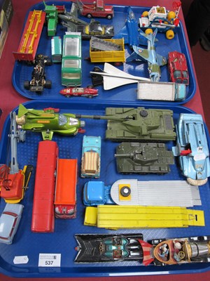 Lot 537 - A collection of playworn diecast model...