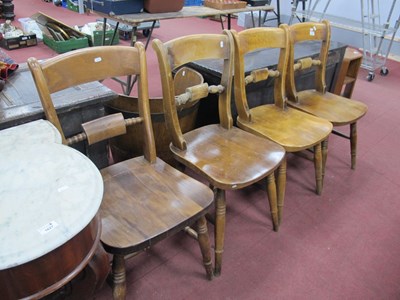 Lot 1628 - Set of Four XIX Century Style Bar Back Kitchen...
