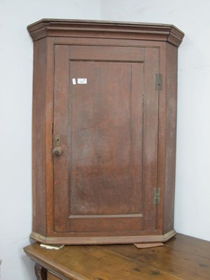 Lot 1637 - XIX Century Oak Corner Cupboard, with panelled...