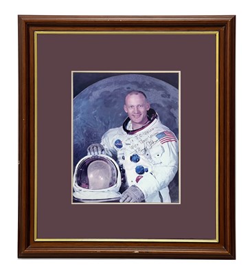 Lot 1399 - Apollo 11 Astronaut Buzz Aldrin, signed image...