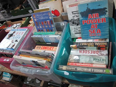 Lot 424 - Assortment of Military Theme Books WWI, WWII...