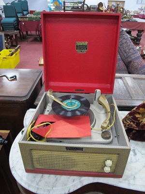 Lot 1625 - A Dansette Major Portable Record Player, in...