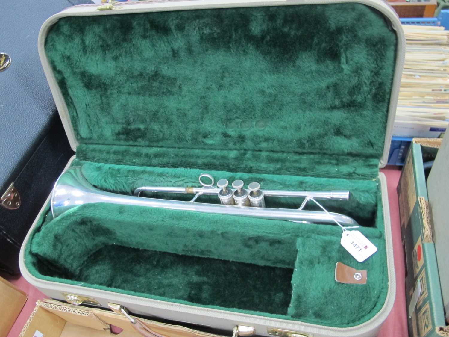 Lot 1471 - Trumpet Jazz Jerome Callet, New York, silver...