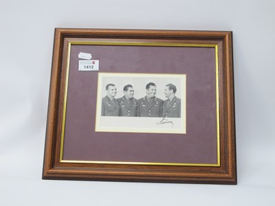 Lot 1412 - Gherman Titov Russian Cosmonaut, signed image...