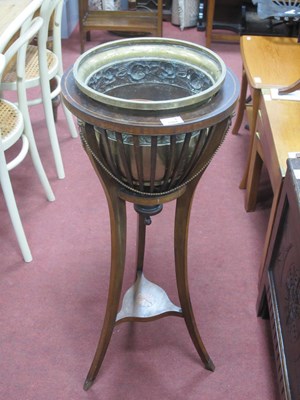 Lot 1504 - Edwardian Inlaid Mahogany Plant Stand, with...