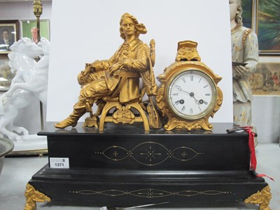 Lot 1371 - French Mantle Clock, circa 1900 'A. Commun 8...