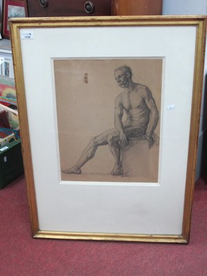 Lot 1429 - Graphite/Pencil Study of a Seated Nude...