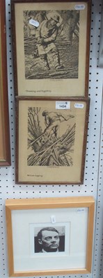 Lot 1434 - Stanley Anderson, a pair of prints, Willow...
