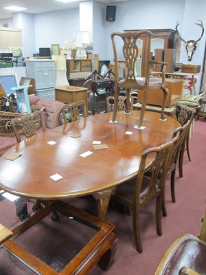 Lot 1500 - 1920's Mahogany Dining Table, seven chairs...