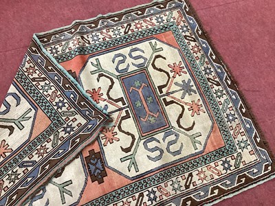 Lot 1501 - Turkish Wool Rug, with geometric motifs 'S'...