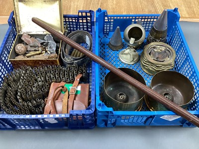 Lot 410 - Assortment of Trench Art Items, made from...