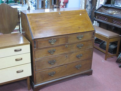 Lot 1528 - Late XVIII Century Mahogany Bureau, with a...