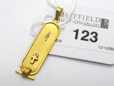 Lot 123 - A Decorative Cartouche Pendant, with applied...