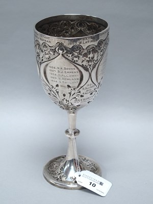 Lot 10 - An Edwardian Hallmarked Silver Trophy Cup,...
