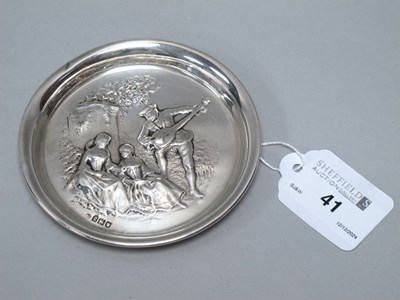 Lot 41 - An Edwardian Hallmarked Silver Decorative Dish,...
