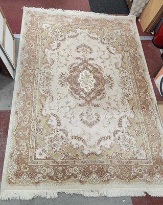 Lot 1482 - Persian Tassled Acrylic Rug, with allover...
